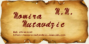 Momira Mutavdžić vizit kartica